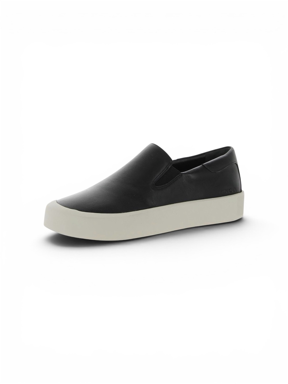 Vince Womens Ginelle Leather Slip on Sneaker. Color Black. Size 9 NWOB